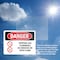 Signmission Propane Gas Flammable No Smoking Danger Sign, Vinyl Decal, 14in W x 10in L, 2PK OS-2PACK-DS-D-1014-L-1539 - alternate 3